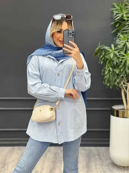مانتو لینن برش‌دار
