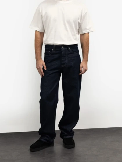 شلوار جین رگولار ( نیم بگ ) سرمه ای کاربنی / برند جیستو Giesto ترکیه