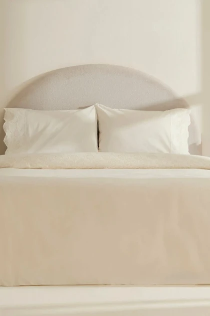 سرویس روتختی دو نفره Karaca Home مدل Avenza Brodeli پنبه - سفید
