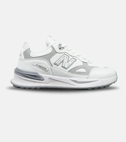 کفش کتانی مردانه سفید طوسی NEW BALANCE yg niubailun