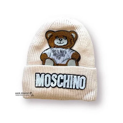 کلاه بافت تدی برند MOSCHINO