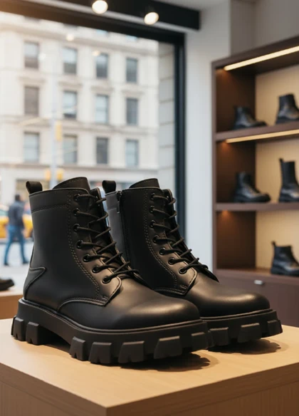 نیم بوت زنانه مشکی مدل Roxana