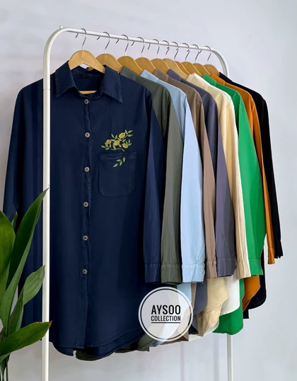 مانتو لینن جیب گلدوزی(ایراد دار)