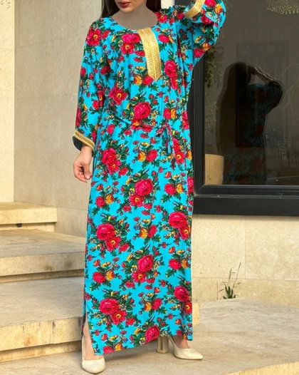 پیراهن ساحلی گل‌دار خارجی 6094