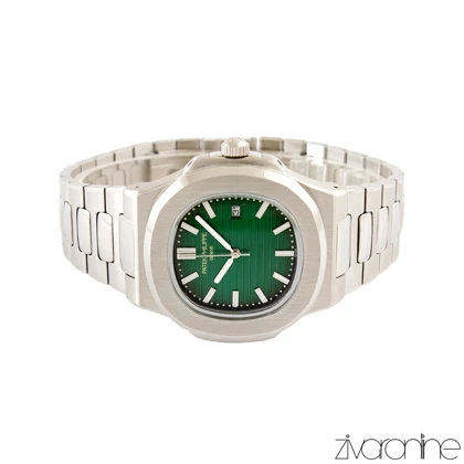 ساعت پتک فیلیپ ناتیلوس مردانه نقره ای صفحه سبز 105302