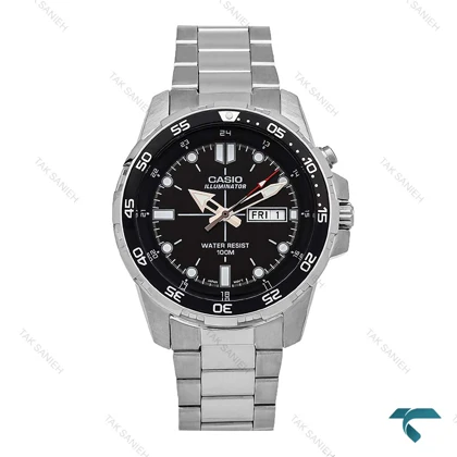 ساعت کاسیو MTD_1079D مردانه سیلور صفحه مشکی Casio-6659-G