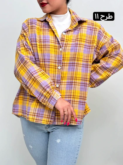 تونیک چهارخونه پشمی 2166