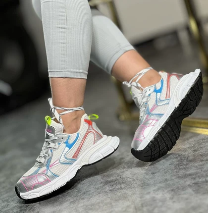 کفش بالنسیگا 3xlدخترانه سفید صورتی