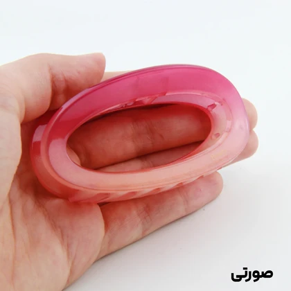 کلیپس دخترانه مدل بیضی دو رنگ