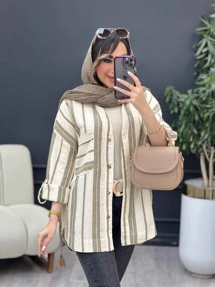 مانتو راه راه نیوشا