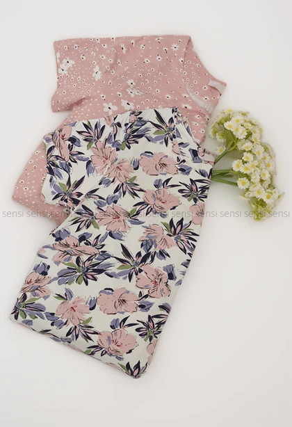 پیراهن آستین کوتاه طرح دارکد1005522