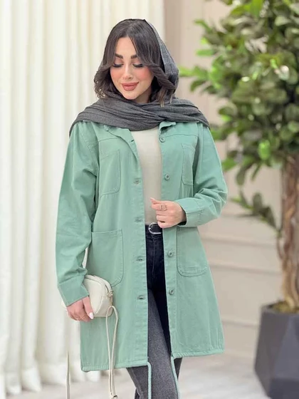 مانتو پایین بند چهار جیب
