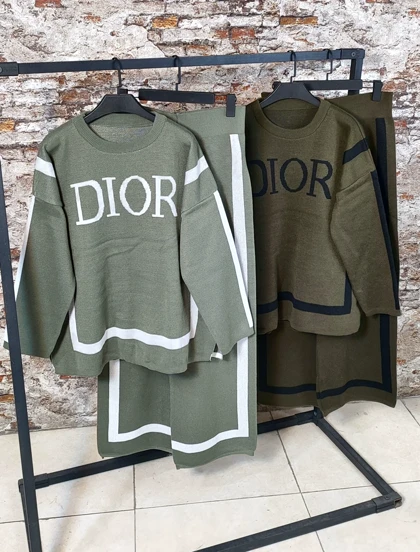 ست بلوز شلوار بافت Dior مدل کایرا کد 40200