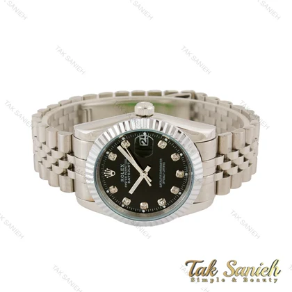 ساعت رولکس نقره ای صفحه مشکی Rolex-4534-G