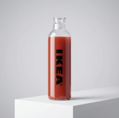 بطری پیرکس شفاف 500 میل طرح ایکیا