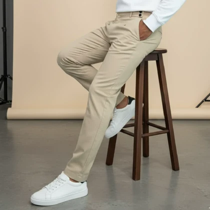 شلوار بنگال مام فیت مدل radin-کرم