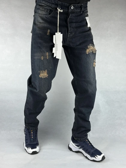 شلوار مردانه مام فیت کثیفشور زاپ‌دار 8