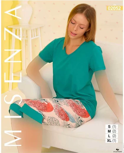 تیشرت شلوارک زنانه رنگ کله غازی