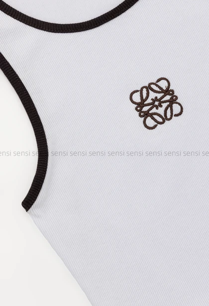 کراپ تاپ زنانه کبریتی کشی LOEWE دورنگ کد1006371
