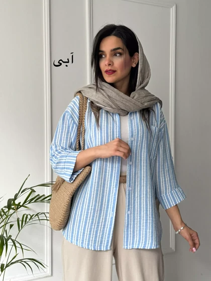 مانتو شومیزی راه راه یاس