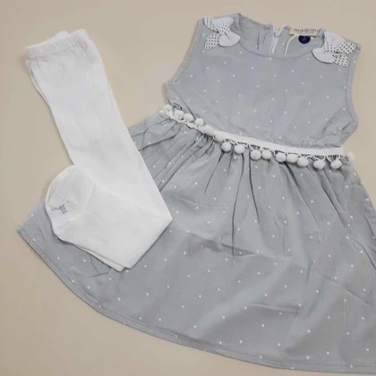 سارافون دخترانه به همراه جوراب شلواری