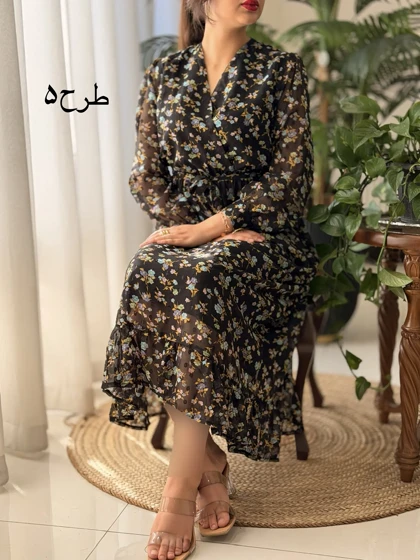پیراهن حریر آوا کد2537