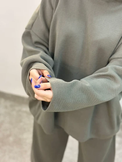 ست بلوز شلوار بافت