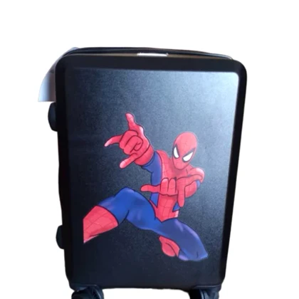 چمدان کودک مرد عنکبوتی سایز 24 رنگ مشکی ricardobeverlyhills