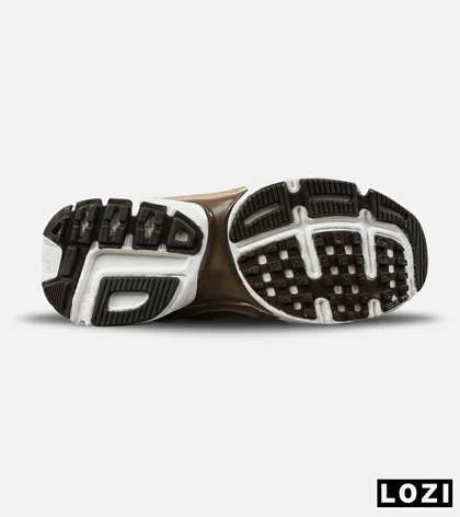 کفش کتانی ساق‌دار مردانه و زنانه کرم قهوه ای Nike cushlon مدل 7610