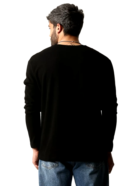 سلانیک آستین بلند یقه کشبافت مردانه