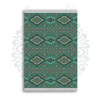 *جدید* فرشینه از جنس پارچه شانل مخمل ترک طرح فانتزی برند دفه کد 2221