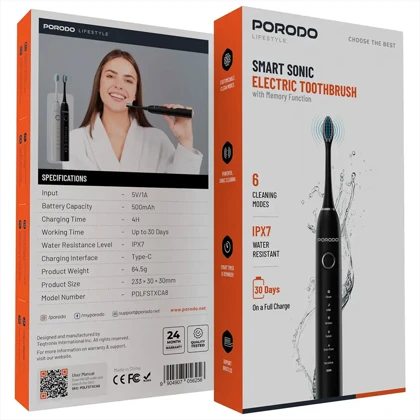 مسواک برقی پورودو Porodo مدل PDLFSTXCA8WH