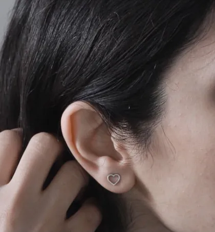گوشواره بل نقره Belle Earpins