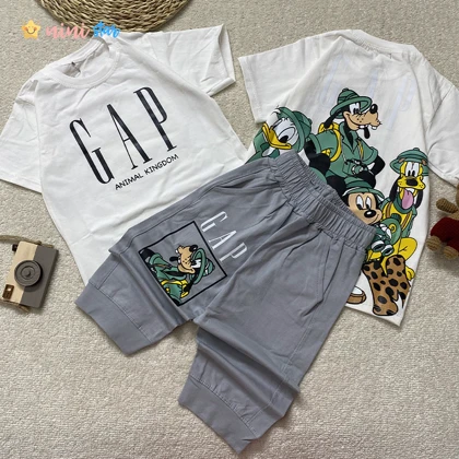 تیشرت شلوارک پسرانه GAP پنبه 2 تا 7 سال