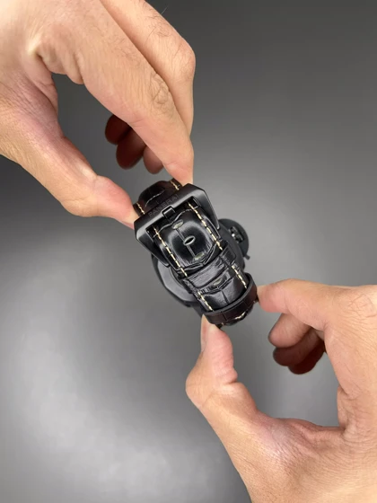 ساعت مچی پنرای رادیومیر بند چرمی مشکی صفحه مشکی Panerai Radiomir