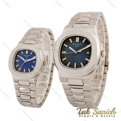 ساعت مچی پتک فیلیپ ناتیلوس ست استیل صفحه سرمه ای Patek-5400-S