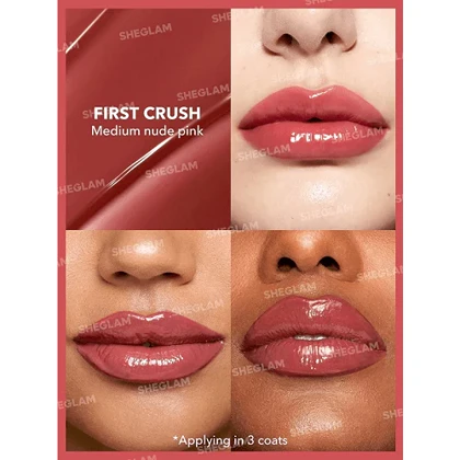 برق لب حجم دهنده شیگلم رنگ First crush