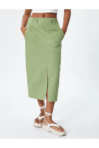 جیب دامن بلند نخی 3SAL70046IW