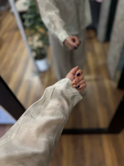 شومیز شیشه ای نگینی-1042