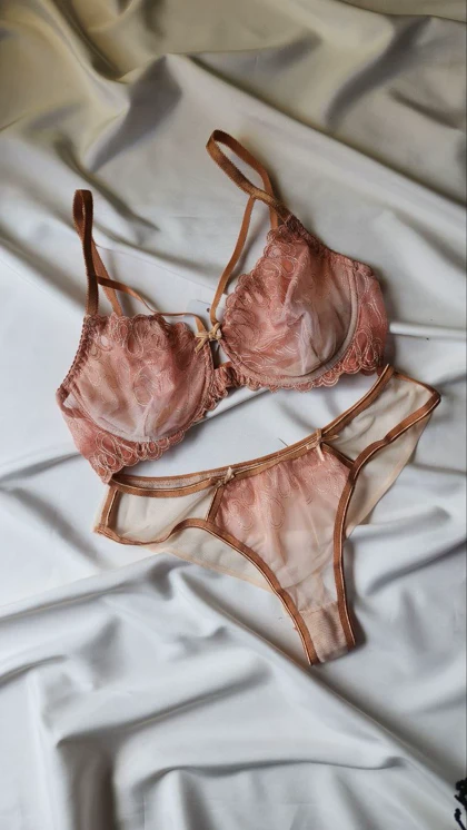 ست سوتین و شورت تمام تور زنانه BARONE کد: 345