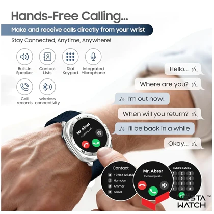 ساعت مچی هوشمند سوئیس میلیتاری SWISS MILITARY مدل SM-WCH-DOM7-SILF-BLUS