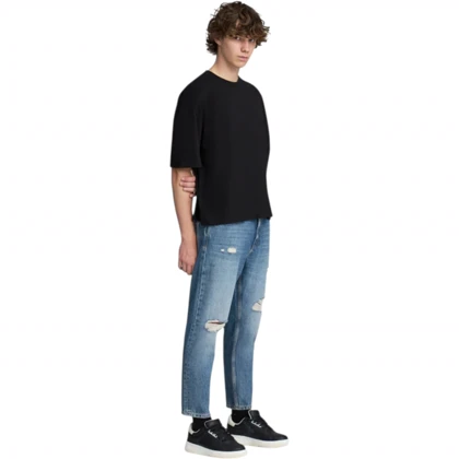شلوار جین مردانه مام فیت زاپ‌دار از pull & bear کد 281