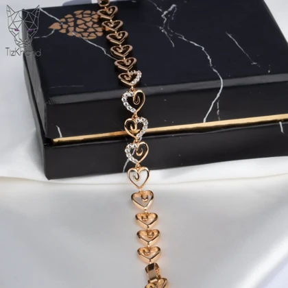 دستبند لاو پترن گلد دایموند ژوپینگ