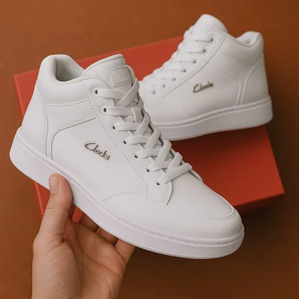 نیم بوت بندی مردانه clarks -سفید ویژه