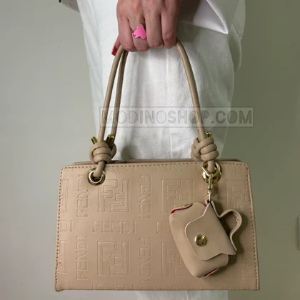 کیف دسته گره طرح فندی همراه کیف آویز کد 2205