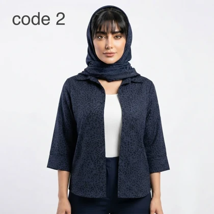 شومیز شیشه ای پلنگی نگین‌دار مدل سامینا علیدسا