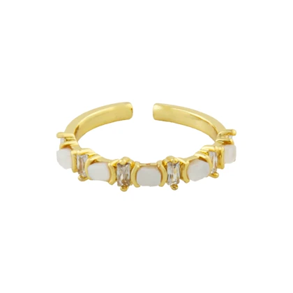 انگشتر دخترانه مدل نگین مرواریدی