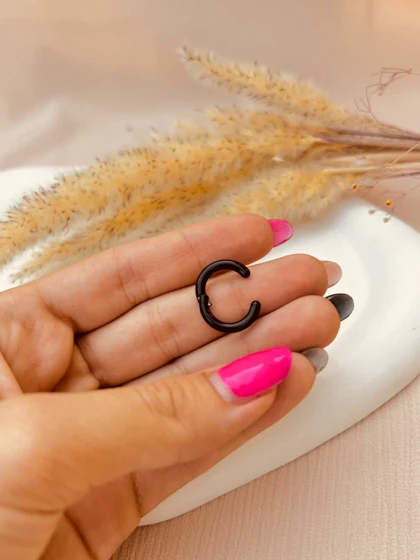 پیرسینگ حلقه‌ای فیک (بدون نیاز به سوراخ)