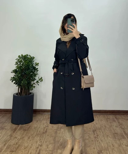 بارانی بلند آستردار اسکای(ایراد دار)