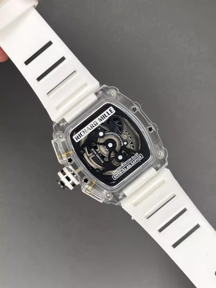 ساعت مچی ریچارد میل کورنوگراف قاب پلاستیکی سفید Richard Mille